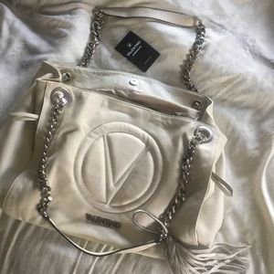 BRAND NEW white leather Valentino bag